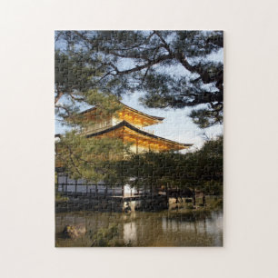 Kinkakuji (Het Gouden Pavilion) Jigzaag Puzzle Legpuzzel