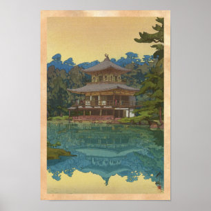 Kinkakuji tempel Yoshida Hiroshi shin hanga kunst Poster