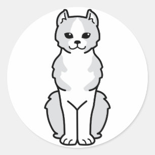 Kinkalow Cat Cartoon Ronde Sticker