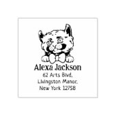 Kinkalow Kat Retouradres Pet Rubberstempel (Afrduk)