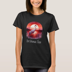 Kinkhoopkraanseizoen Port Aransas Texas Birding E T-shirt