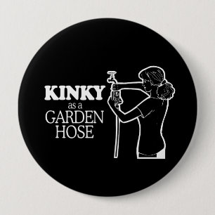KINKY ALS GARDEN HOSE T-shirt Ronde Button 4,0 Cm