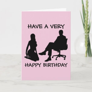 KINKY BIRTHDAY-Wenskaarten voor WIFE Kaart