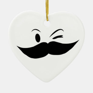 Kinky Mustache Keramisch Ornament