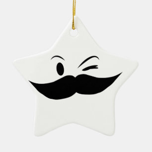 Kinky Mustache Keramisch Ornament