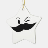 Kinky Mustache Keramisch Ornament (Links)