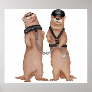 Kinky Otters Poster
