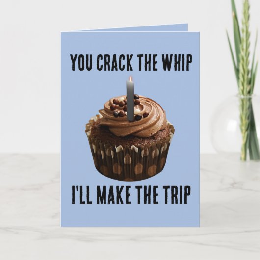 KINKY ROMANTIC FUNNY CRACK WHIP CARTE D'ANNIVERSAI (Devant)