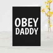 Kinky Wenskaarten, OBEY DADDY Kaart (Gele Bloem)