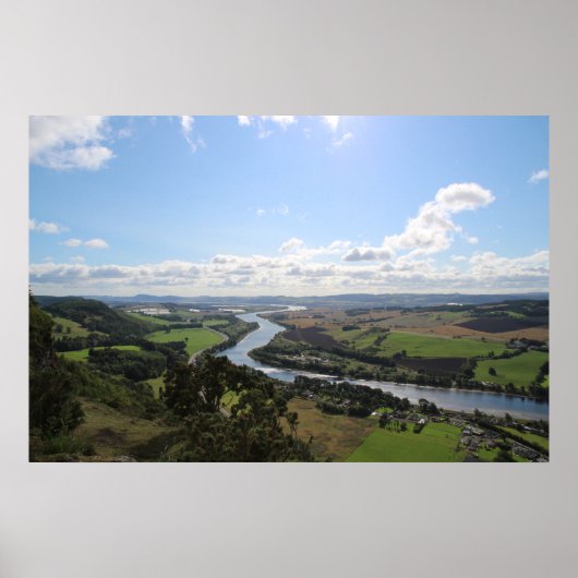Kinnoull Hill Uitzicht Poster (Voorkant)