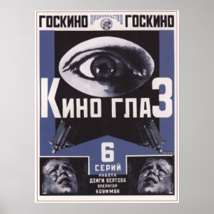 Kino Eye van Dziga Vertov USSR Movie 1924 Poster