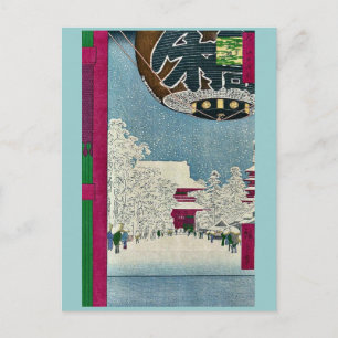Kinryuzan Temple, Asakusa door Ando, Hiroshige Uki Briefkaart