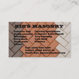 Kin's_masonry Visitekaartje