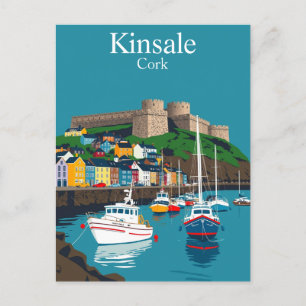 Kinsale Cork Ireland Irish Coastal Village Briefkaart