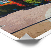 Kinsale Cork Ireland Poster de style rétro (Coin)