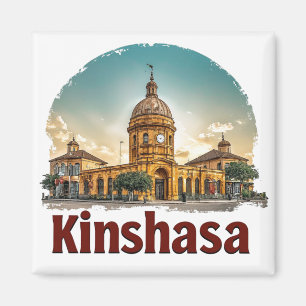 Kinshasa DR Congo Reis Souvenir Voor Wereldreizige Magneet