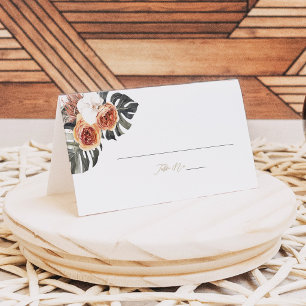 KINSLEY Boho Terracotta Palm Trouw Gast Naam