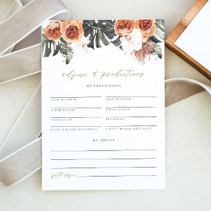 KINSLEY Boho Terracotta Tropical Carte de Conseils