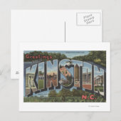 Kinston, North Carolina - Grote lettertjes Briefkaart (Voorkant / Achterkant)