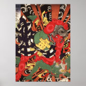 Kintaro Subduing the Thunder God Poster (Voorkant)
