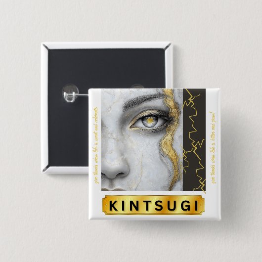 Kintsugi Button door Adiela Akoo (Voorkant /achterkant)