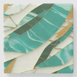 Kintsugi Jade en Marmer Stenen Onderzetter