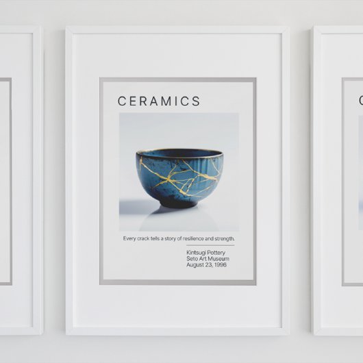 Kintsugi Pottery Poster Series | wit