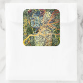 Kintsugi - reparierte Identität Vierkante Sticker (Tas)