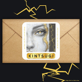 KINTSUGI-Sticker Vierkante Sticker