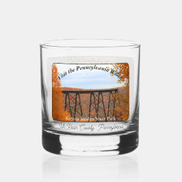 Kinzua Bridge State Park Herfst Festival Souvenir Whisky Glas