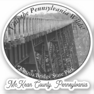 Kinzua Bridge State Park McKean County PA Souvenir Sticker