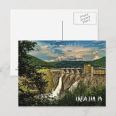 KINZUA DAM, PA BRIEFKAART (Voorkant / Achterkant)