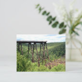 Kinzua Skywalk Bridge Briefkaart (Staand voorkant)