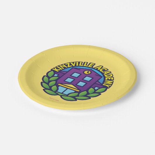 Kinzville Academy Logo Papieren Bordje (Gekanteld)