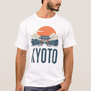 Kioto Skyline – Japanse Torii & Sun T-shirt