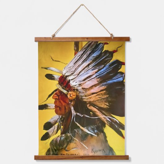 Kiowa Chief Hangend Wandkleed (Voorkant)