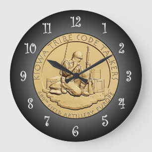 Kiowa Tribe Code Talkers Bronzen Medaille ~ Grote Klok