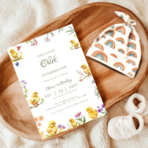 Kip 1e verjaardag Dit kuiken is één verjaardag