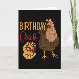 Kip 9e verjaardag Kuiken Cluck Rn Feest Boerderij  Kaart