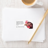 Kip Afbeelding Sinaasappel Rode Kip Etiket (Insitu)