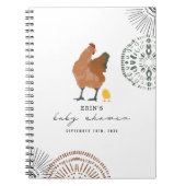 Kip Baby shower Guest Book Notitieboek (Voorkant)
