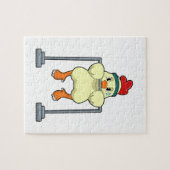 Kip bij Fitness Pull-ups Legpuzzel (Horizontaal)