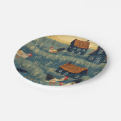 Kip Boerderij papier Bord (Gekanteld)