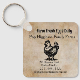  Kip Boerderij Sleutelhanger