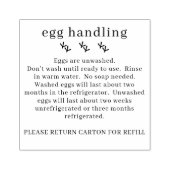 Kip Boerderij Verse Eibehandeling Karton Rubberstempel (Afrduk)