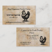  Kip Boerderij Visitekaartje (Voorkant / Achterkant)