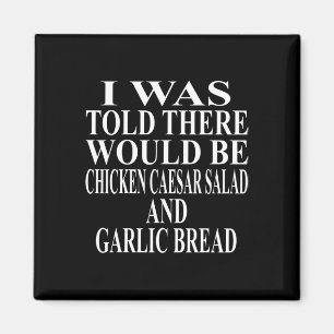 Kip Caesar Salade Kleding Geweldig Grappig Brood D Magneet