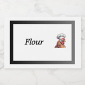 Kip Chef Voedsel Container Canister Label Voedselcontainer Etiket (Enkel label)