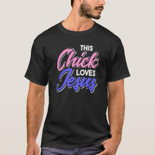 Kip Christelijke Boerderij Jezus Boer Religie T-shirt