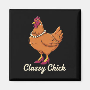 Kip Cly Chick, ik ben die hen in parels Magneet